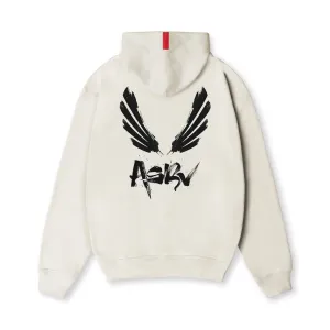 0874. Tech-Terry™ Zip Pocket Hoodie  -  Stone "Brush Wings/ASRV" 0874. Tech-Terry™ Zip Pocket Hoodie  -  Stone "Brush Wings/ASRV"