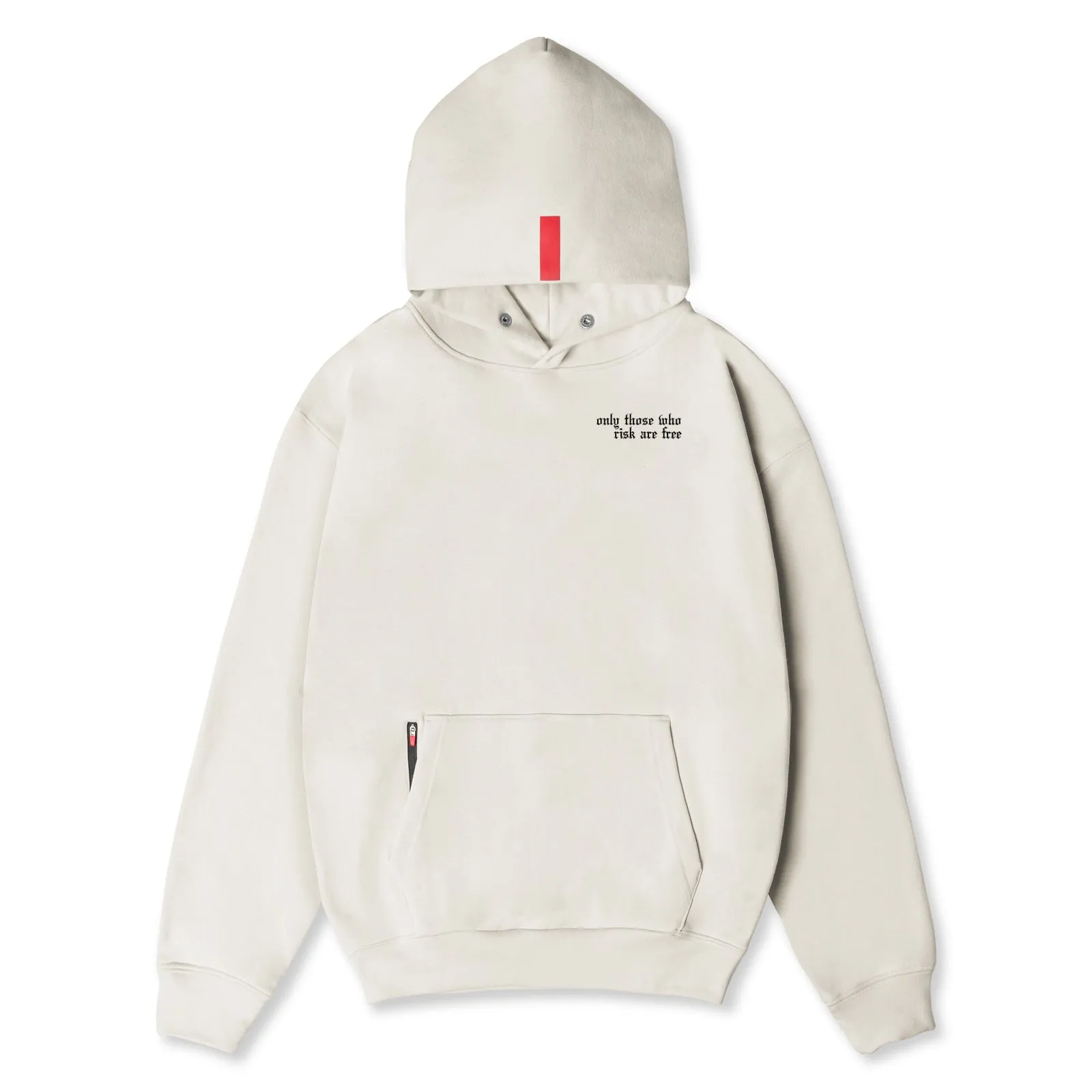 0874. Tech-Terry™ Zip Pocket Hoodie  -  Stone "Brush Wings/ASRV"