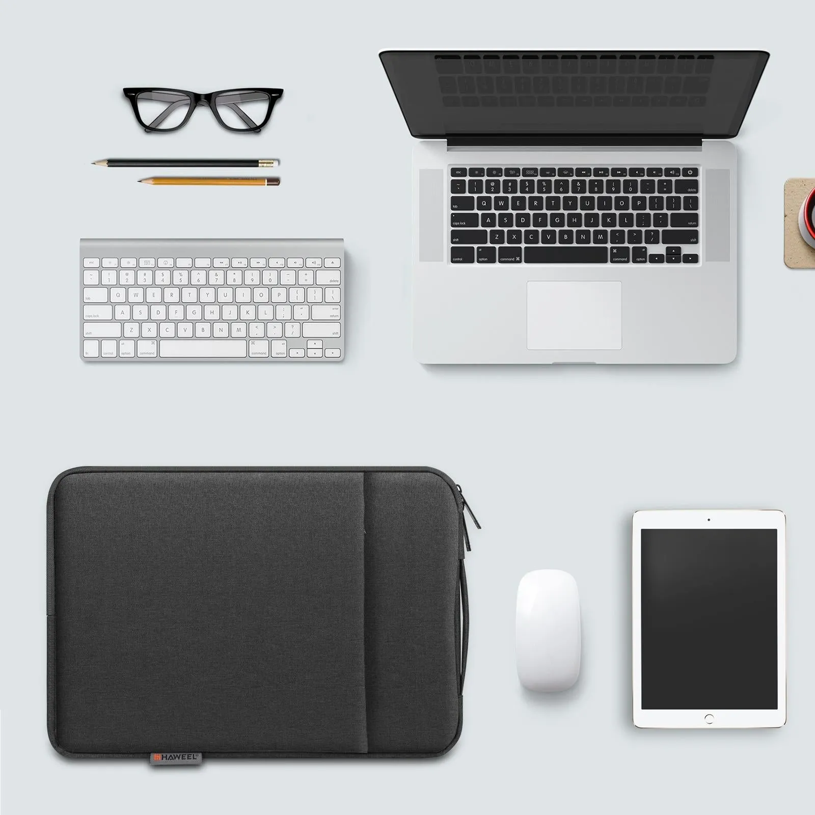 12.5-13.5 Inch Laptop Sleeve Briefcase with Zipper and Handle