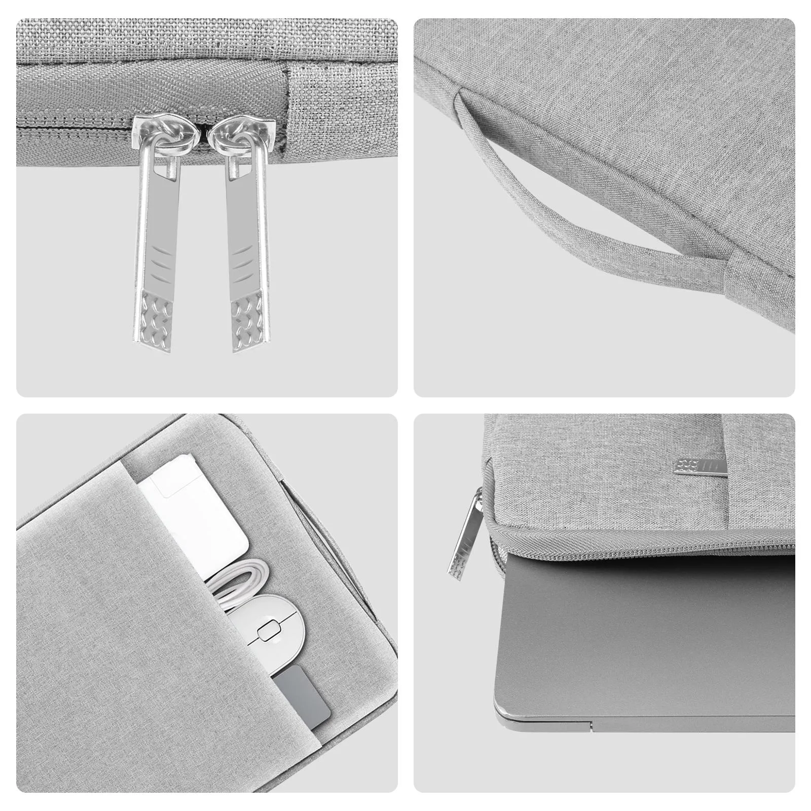 12.5-13.5 Inch Laptop Sleeve Briefcase with Zipper and Handle