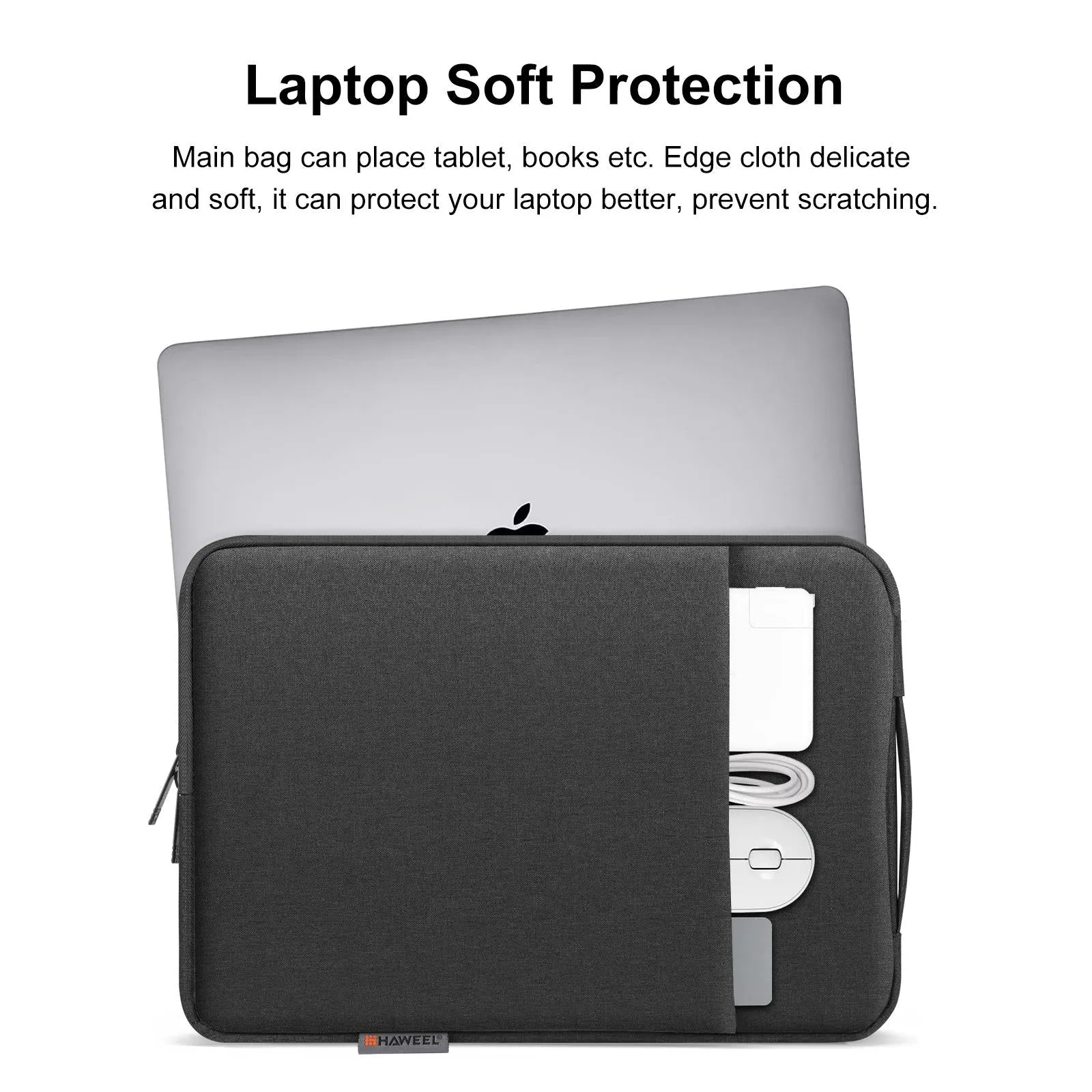 12.5-13.5 Inch Laptop Sleeve Briefcase with Zipper and Handle