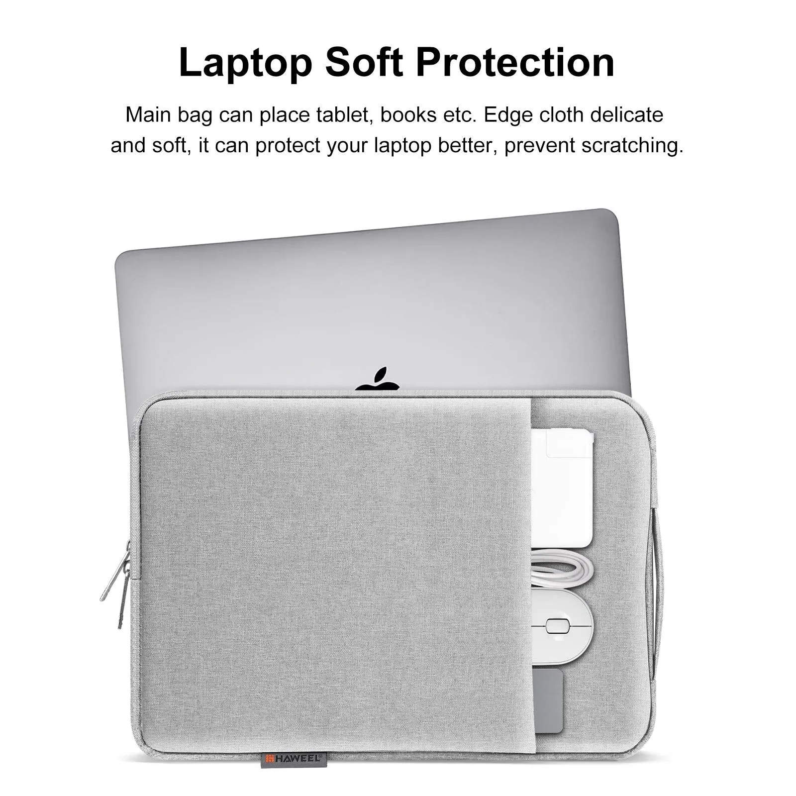 12.5-13.5 Inch Laptop Sleeve Briefcase with Zipper and Handle