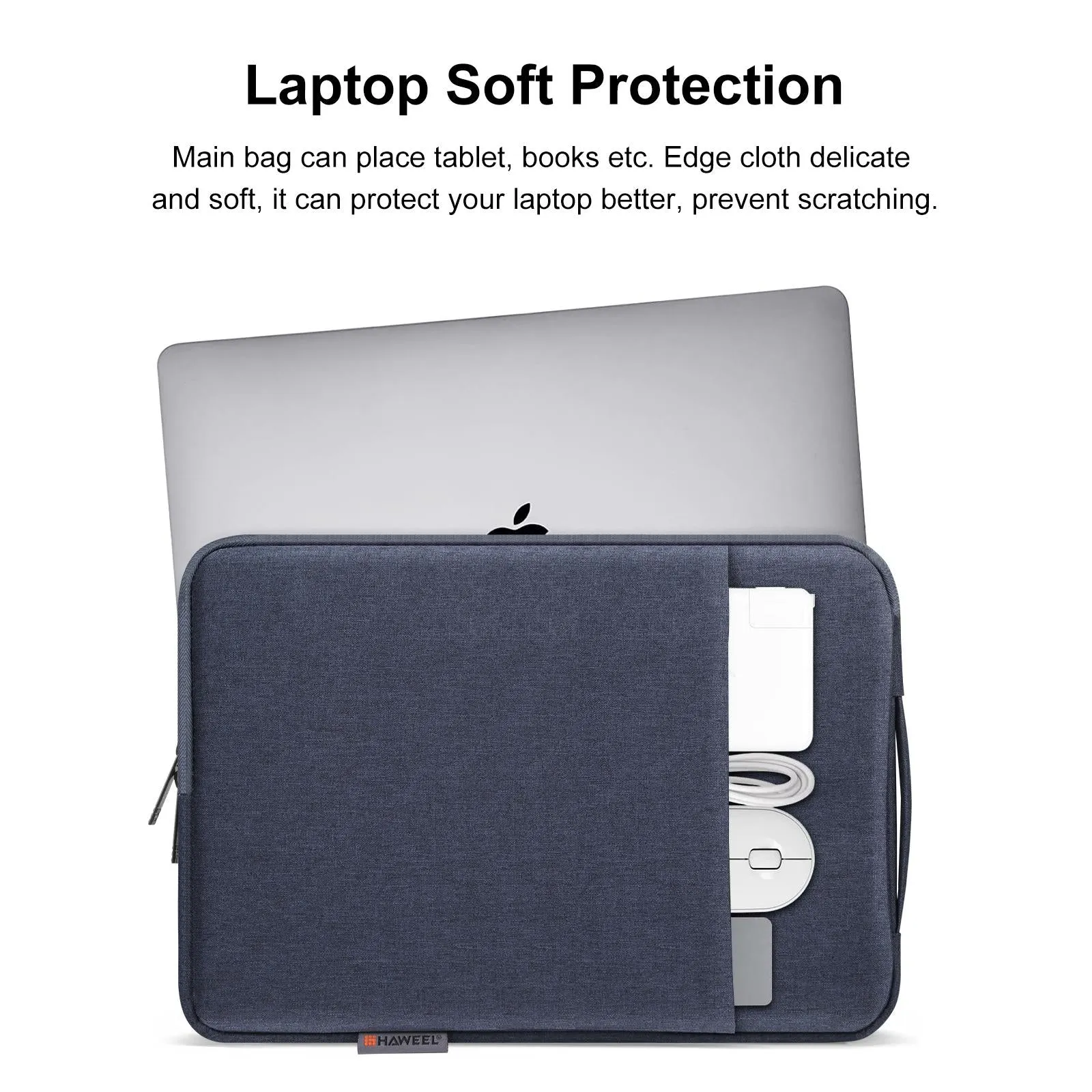 12.5-13.5 Inch Laptop Sleeve Briefcase with Zipper and Handle