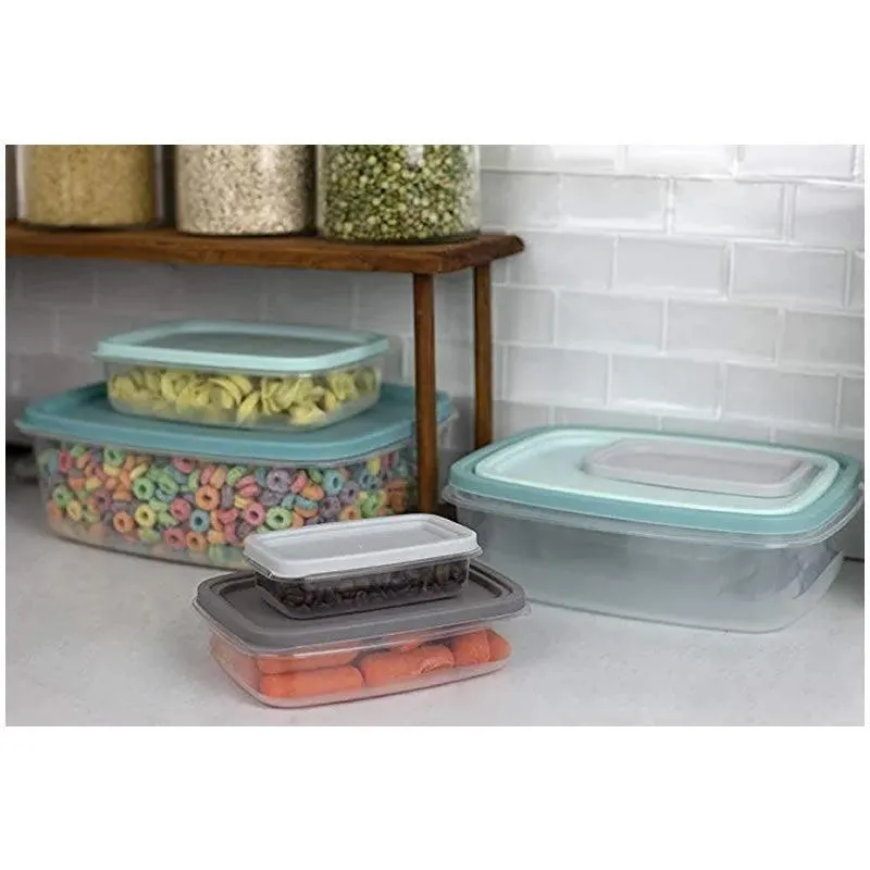 14 Piece Food Storage Container Set with Secure Fit Lids