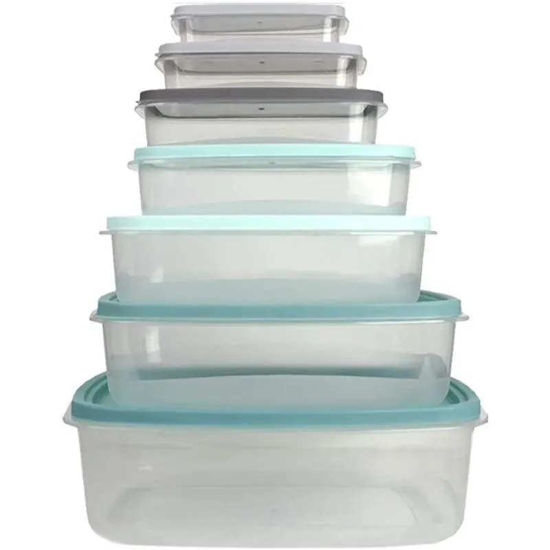 14 Piece Food Storage Container Set with Secure Fit Lids