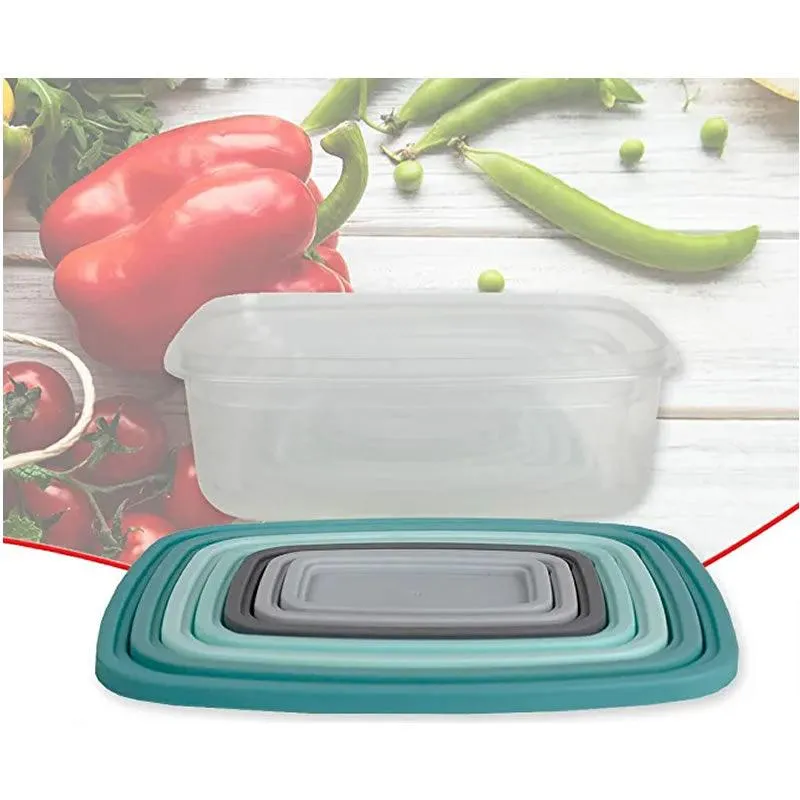 14 Piece Food Storage Container Set with Secure Fit Lids