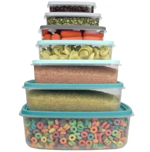 14 Piece Food Storage Container Set with Secure Fit Lids 14 Piece Food Storage Container Set with Secure Fit Lids