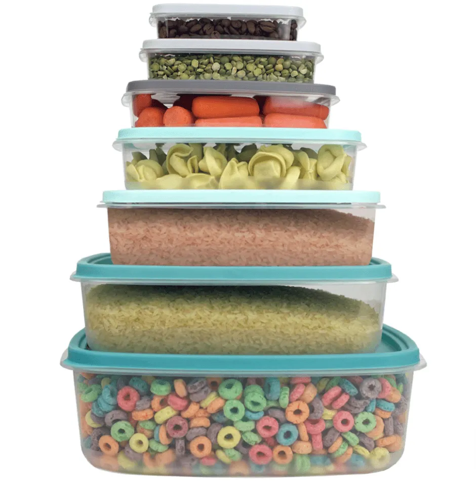 14 Piece Food Storage Container Set with Secure Fit Lids