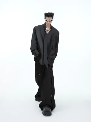 【24s Nov.】Liquid Texture Tie Design Loose Shirt 【24s Nov.】Liquid Texture Tie Design Loose Shirt