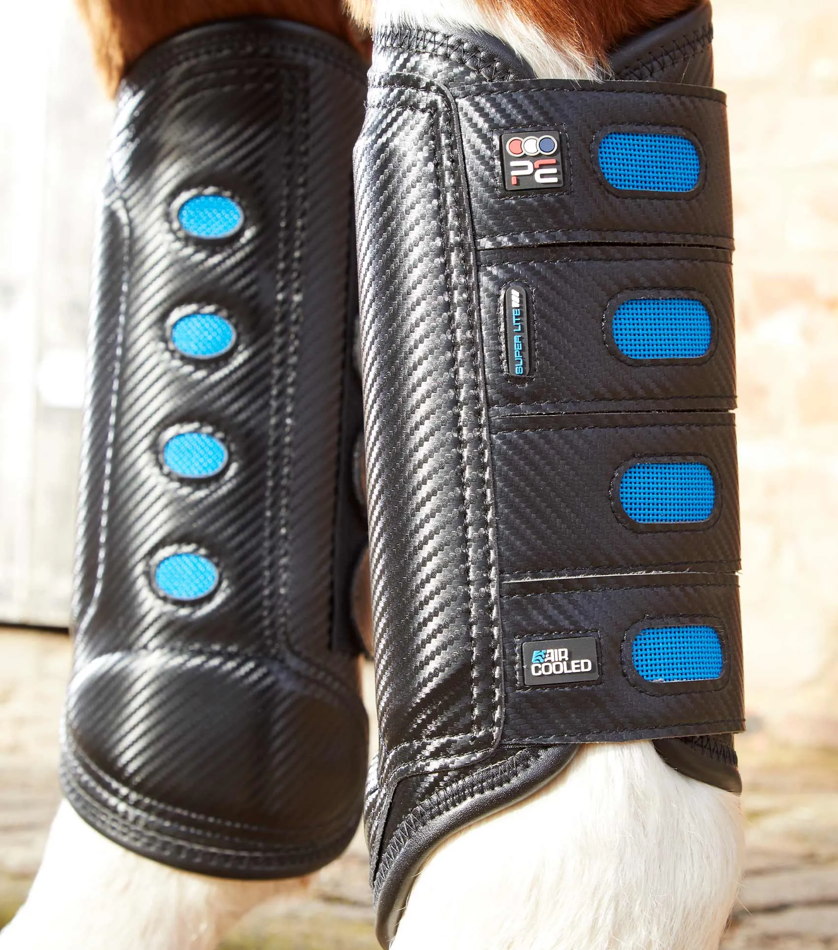 AC Super Lite Carbon Tech Eventing Racing Boots  Hind  - Black