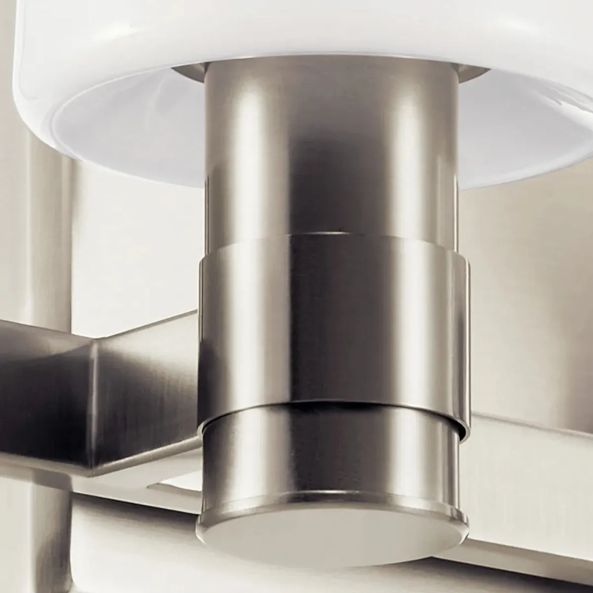 Adani 30 In 4-Lights Bathroom Vanity Light With Opal Glass, Brushed Finish