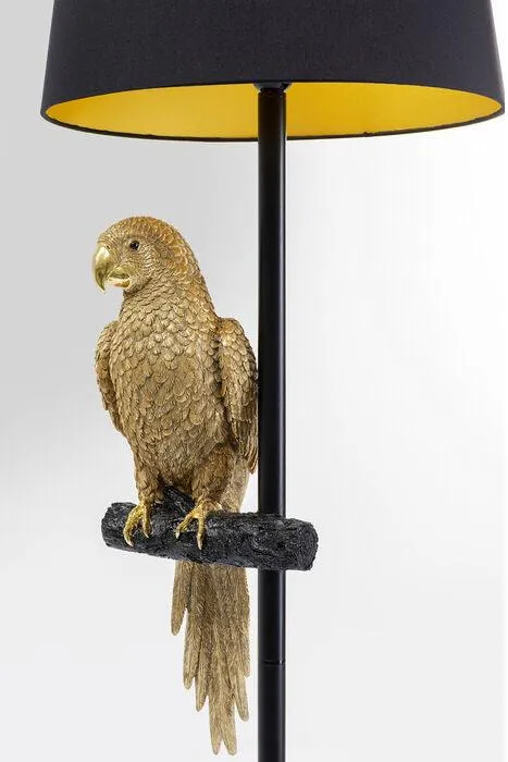 Animal Parrot Gold Floor Lamp