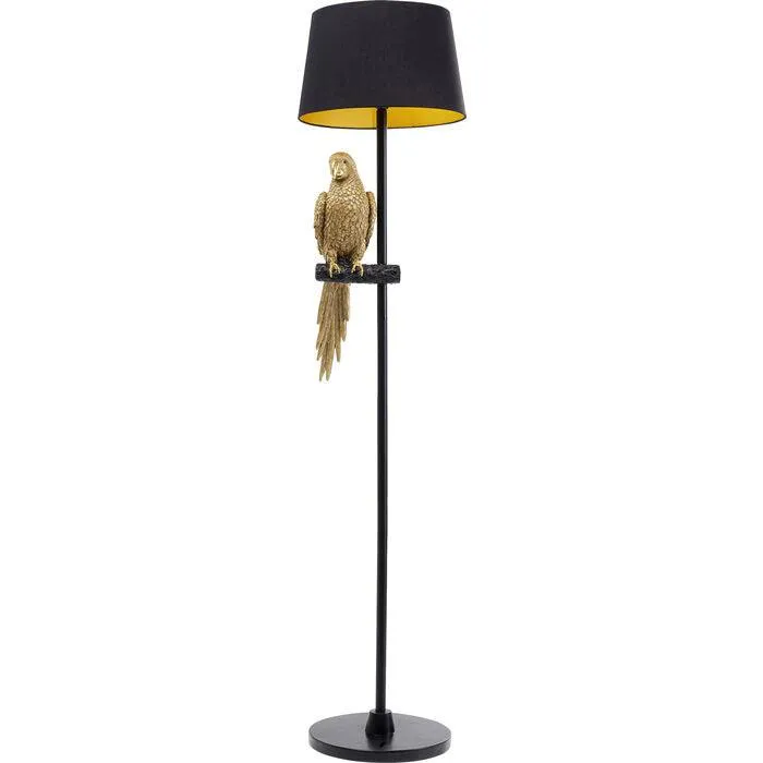 Animal Parrot Gold Floor Lamp