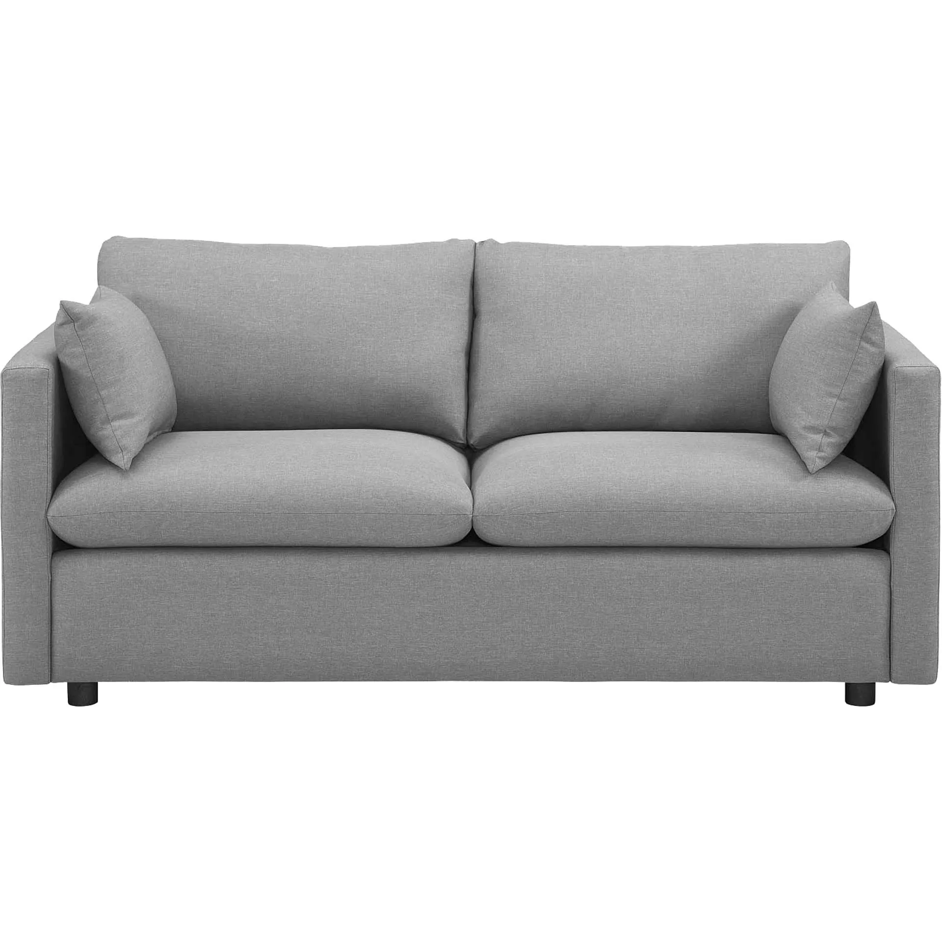 Antonio Upholstered Fabric Sofa Light Gray