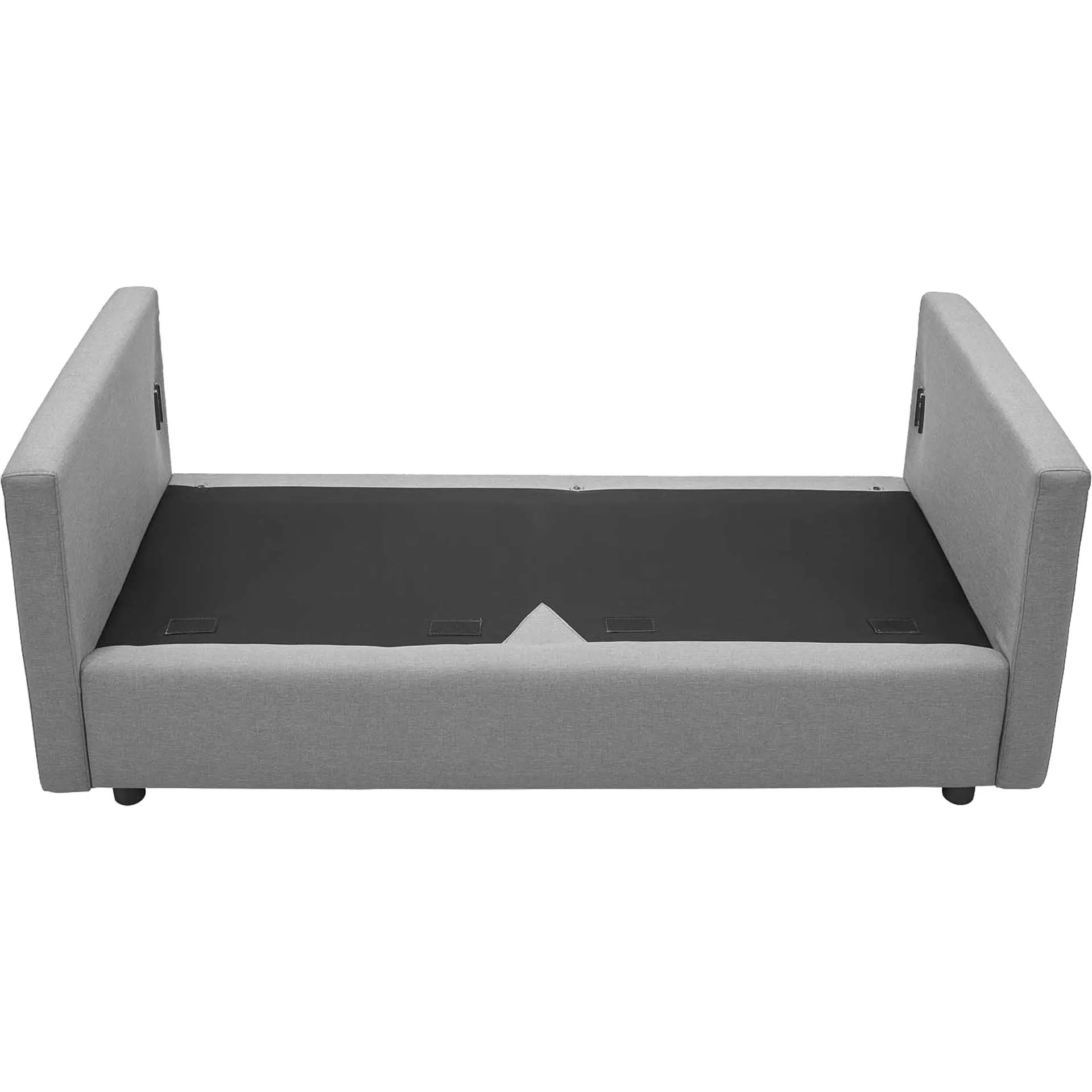 Antonio Upholstered Fabric Sofa Light Gray
