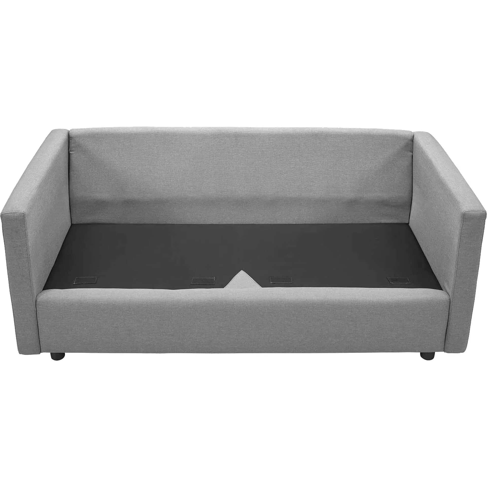 Antonio Upholstered Fabric Sofa Light Gray