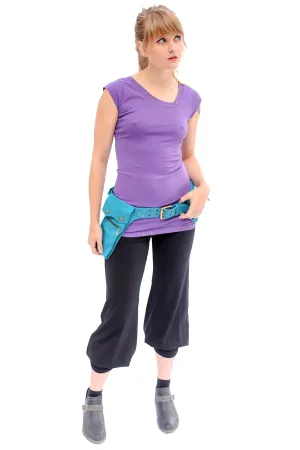 Asymmetrical pocket belt turquoise Asymmetrical pocket belt turquoise