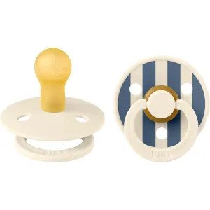 Bibs Ivory Steel Blue Mix Studio Colour 2-pack Pin Latex Bibs Ivory Steel Blue Mix Studio Colour 2-pack Pin Latex