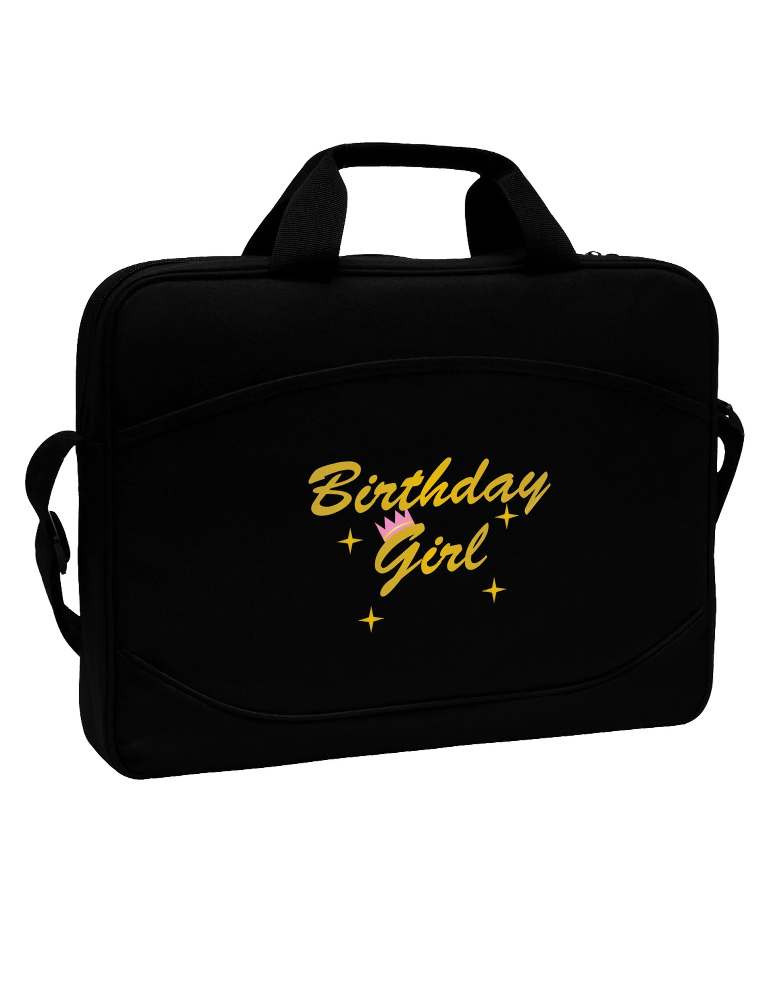Birthday Girl Text 15" Dark Laptop / Tablet Case Bag by TooLoud