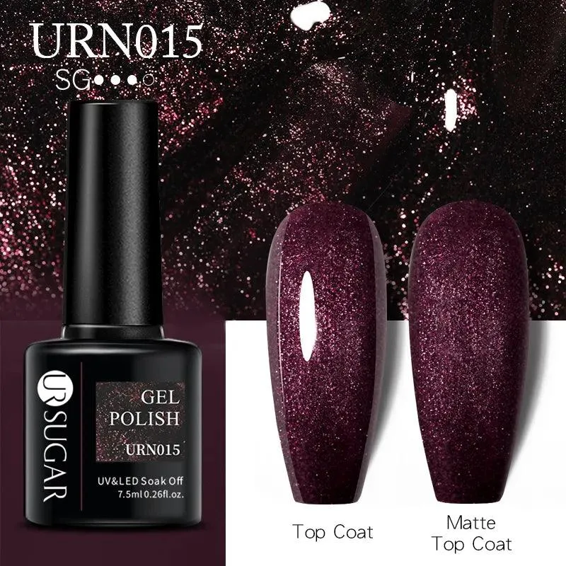 Black Red Glitter UV Gel Nail Polish: Dazzle with Professional Quality
