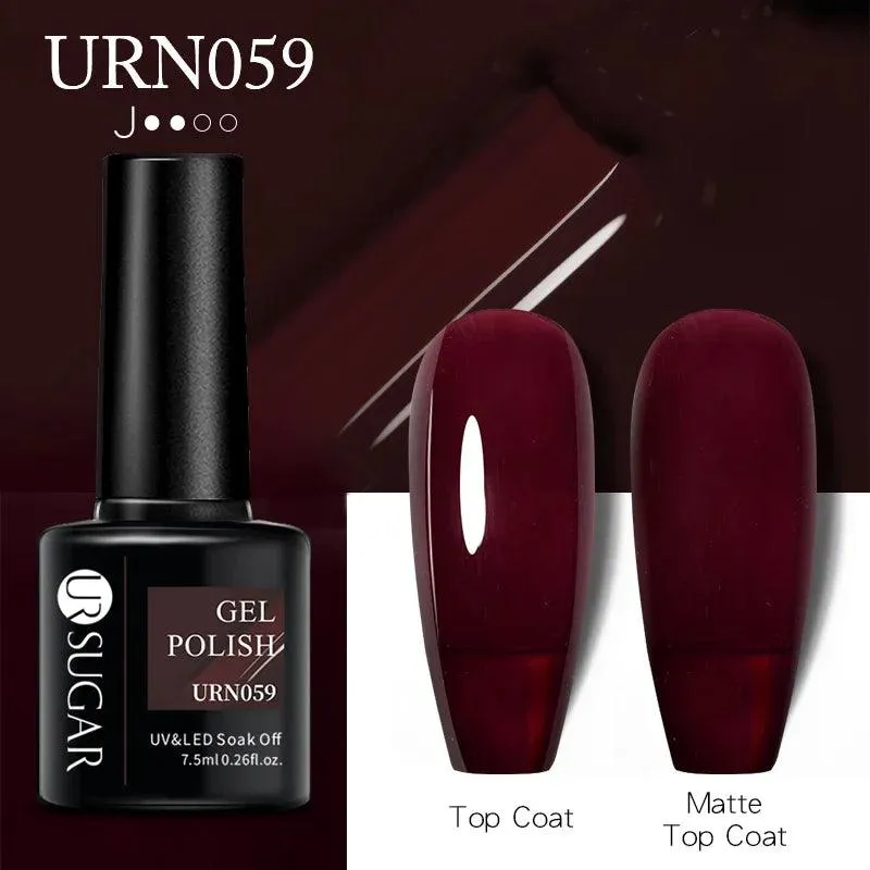 Black Red Glitter UV Gel Nail Polish: Dazzle with Professional Quality
