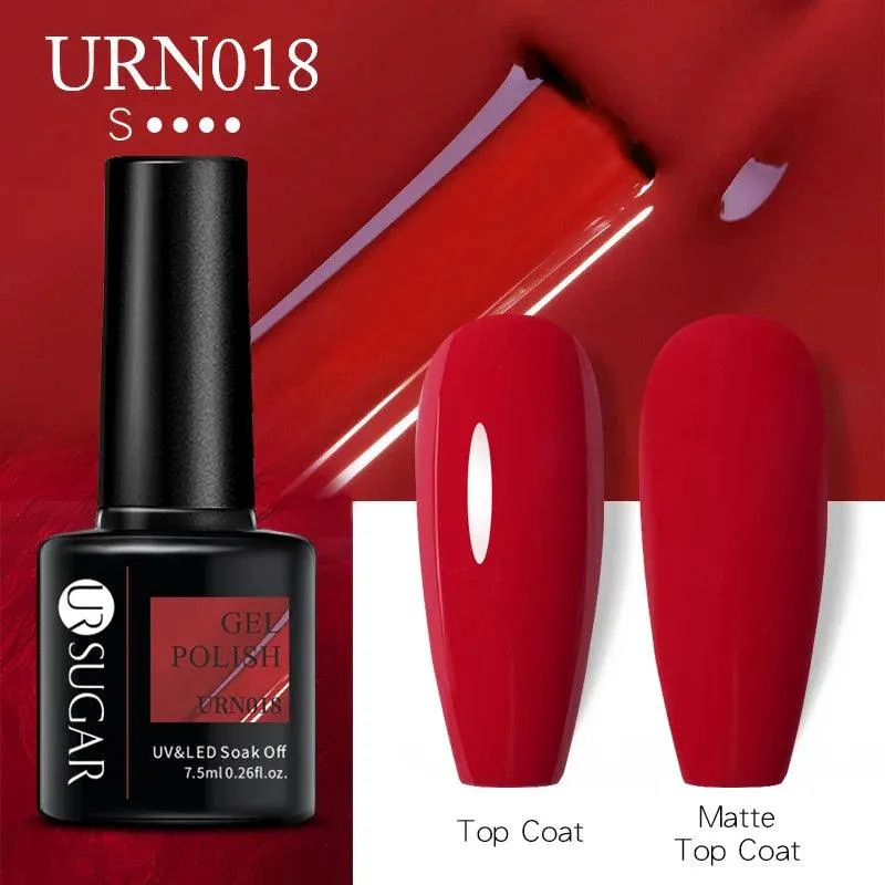 Black Red Glitter UV Gel Nail Polish: Dazzle with Professional Quality