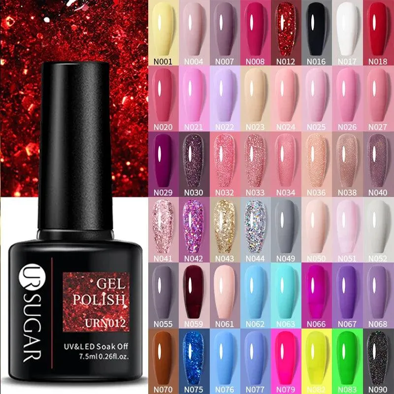 Black Red Glitter UV Gel Nail Polish: Dazzle with Professional Quality