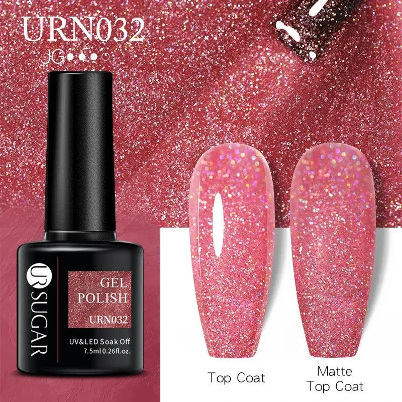 Black Red Glitter UV Gel Nail Polish: Dazzle with Professional Quality