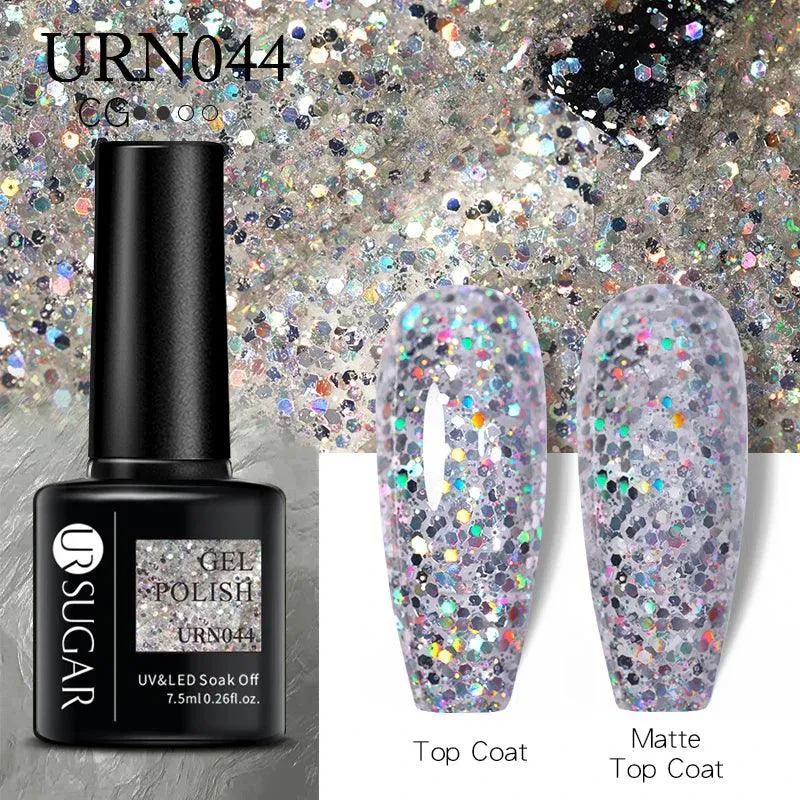 Black Red Glitter UV Gel Nail Polish: Dazzle with Professional Quality