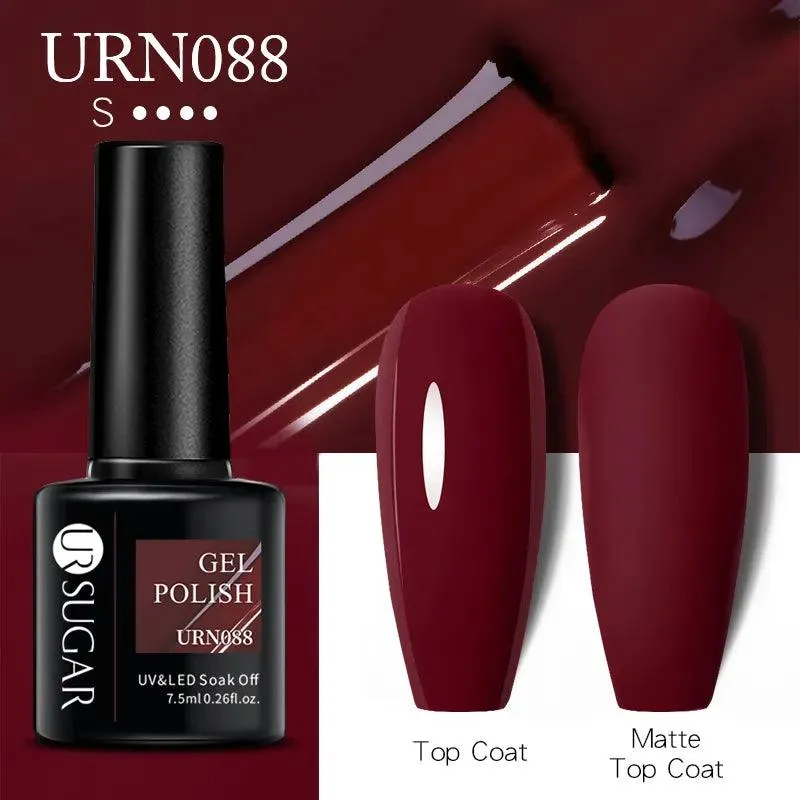 Black Red Glitter UV Gel Nail Polish: Dazzle with Professional Quality
