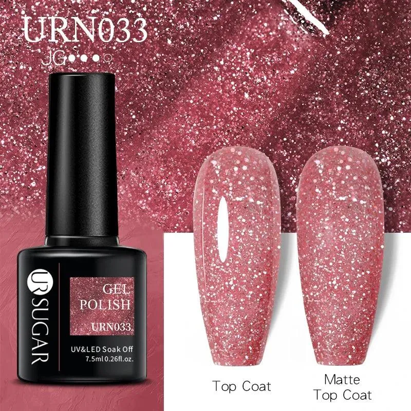 Black Red Glitter UV Gel Nail Polish: Dazzle with Professional Quality