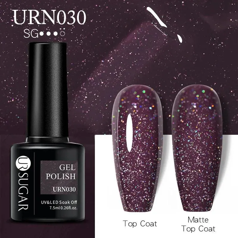 Black Red Glitter UV Gel Nail Polish: Dazzle with Professional Quality