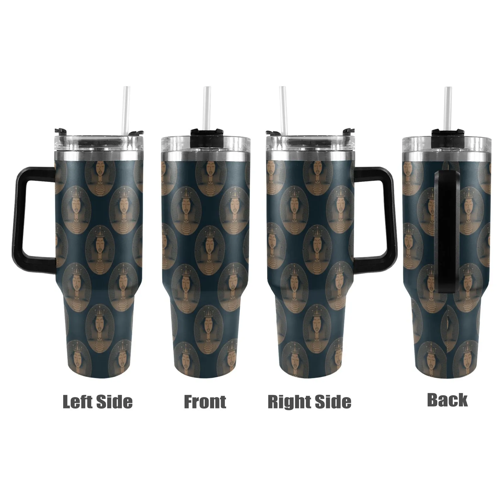 Black Royalty 40oz Stainless Steel Tumbler