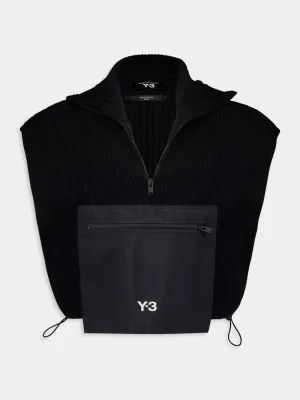 Black Wool Blend Hooded Sweater Black Wool Blend Hooded Sweater