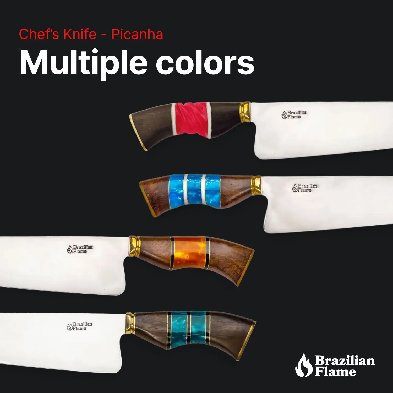 Brazilian Flame Chef's Knife - Picanha