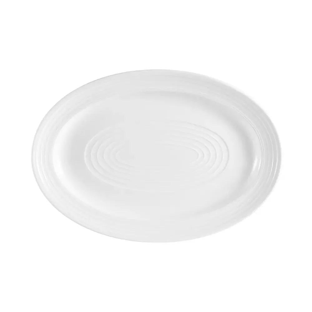 CAC China TGO-14 Oval Platter 13 5/8" Case of 12 Pcs