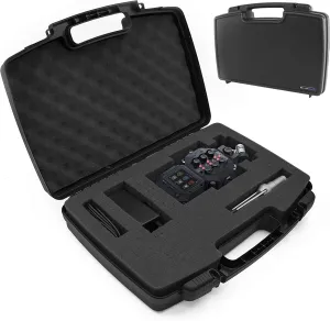 CASEMATIX Travel Case Compatible with Zoom H8 Handy Recorder - Hard Shell Carrier for Audio Recorder and Accessories with Customizable Foam Interior CASEMATIX Travel Case Compatible with Zoom H8 Handy Recorder - Hard Shell Carrier for Audio Recorder and Accessories with Customizable Foam Interior