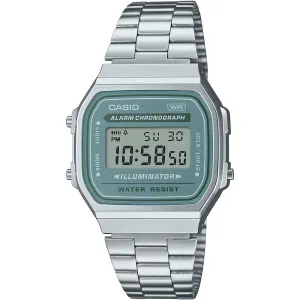 Casio A168WA-3AYDF Unisex Green Silver Digital Watch Casio A168WA-3AYDF Unisex Green Silver Digital Watch