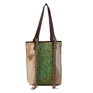 Cheyenne Plains Tooled Leather & Hairon Bag Cheyenne Plains Tooled Leather & Hairon Bag