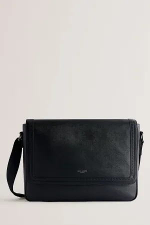 Conell Saffiano Leather Messenger Bag Black Conell Saffiano Leather Messenger Bag Black
