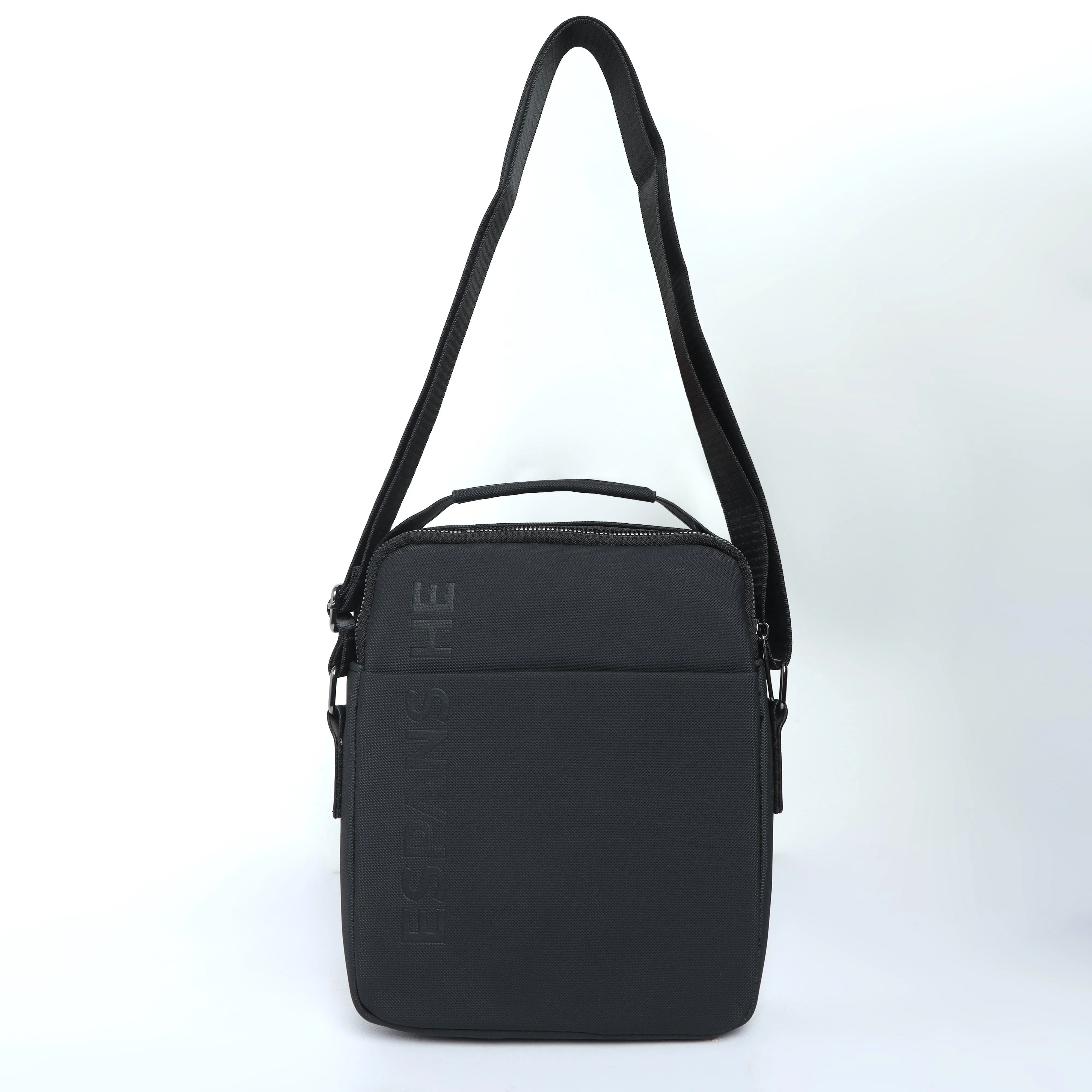 Cross Body Messenger Bag - Black