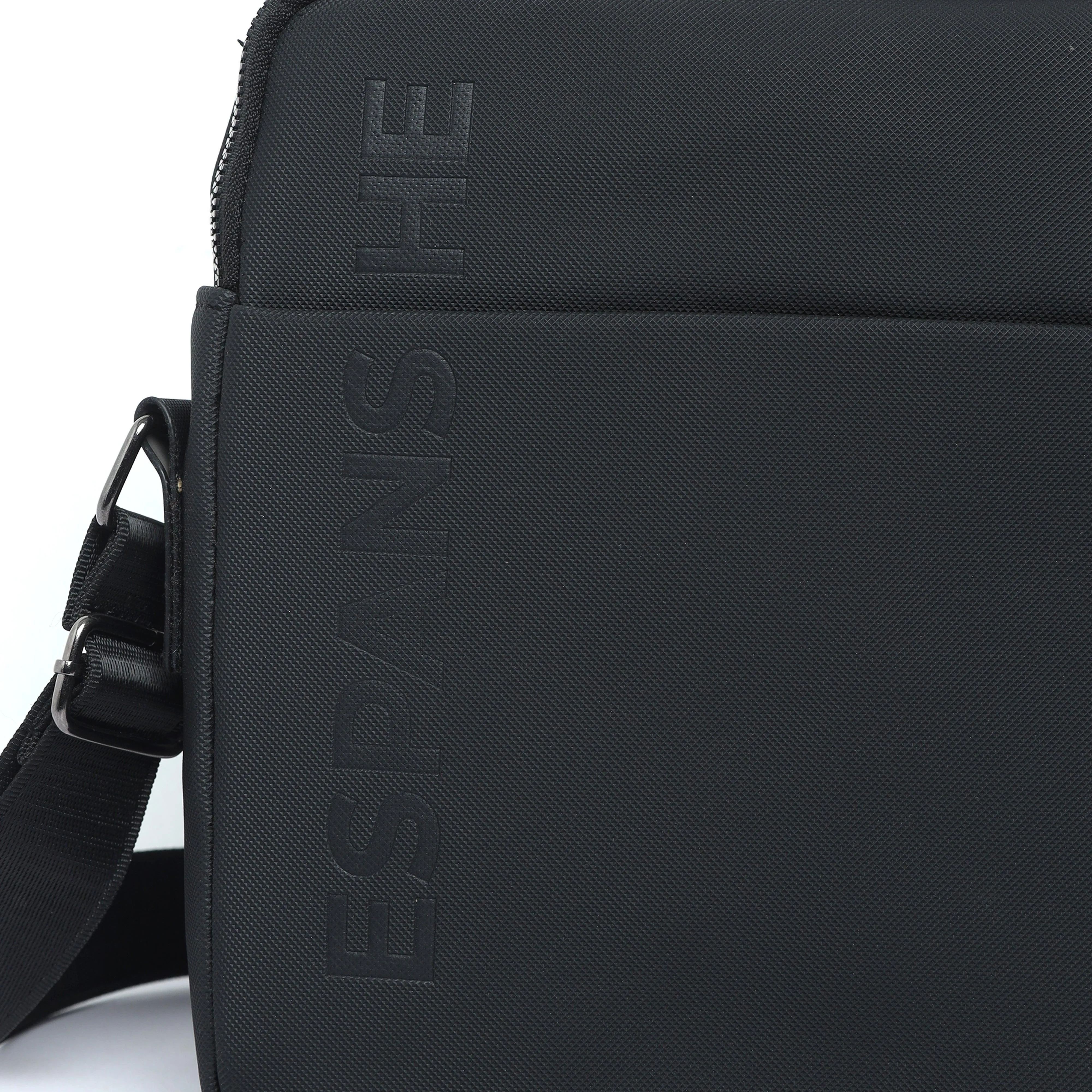 Cross Body Messenger Bag - Black