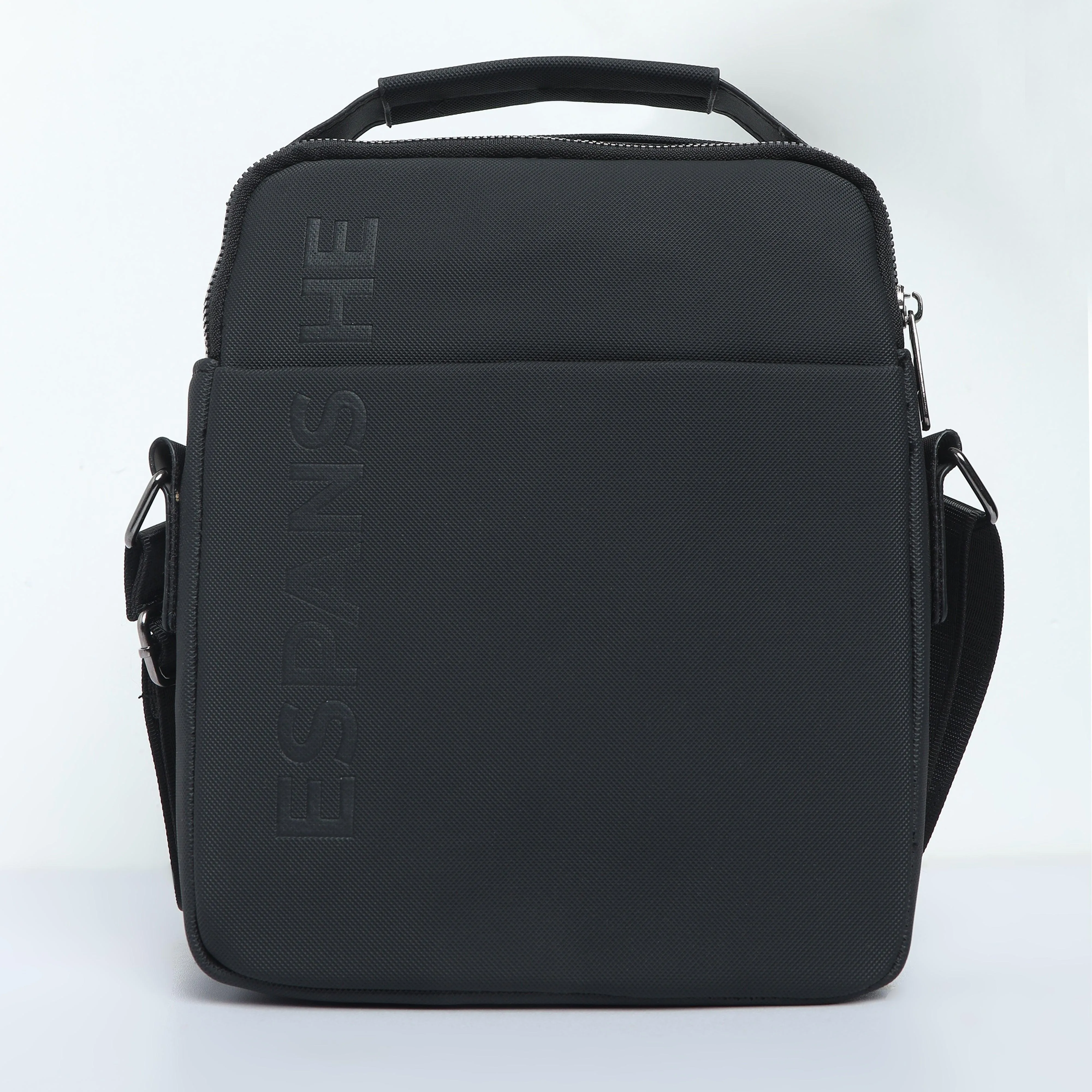 Cross Body Messenger Bag - Black