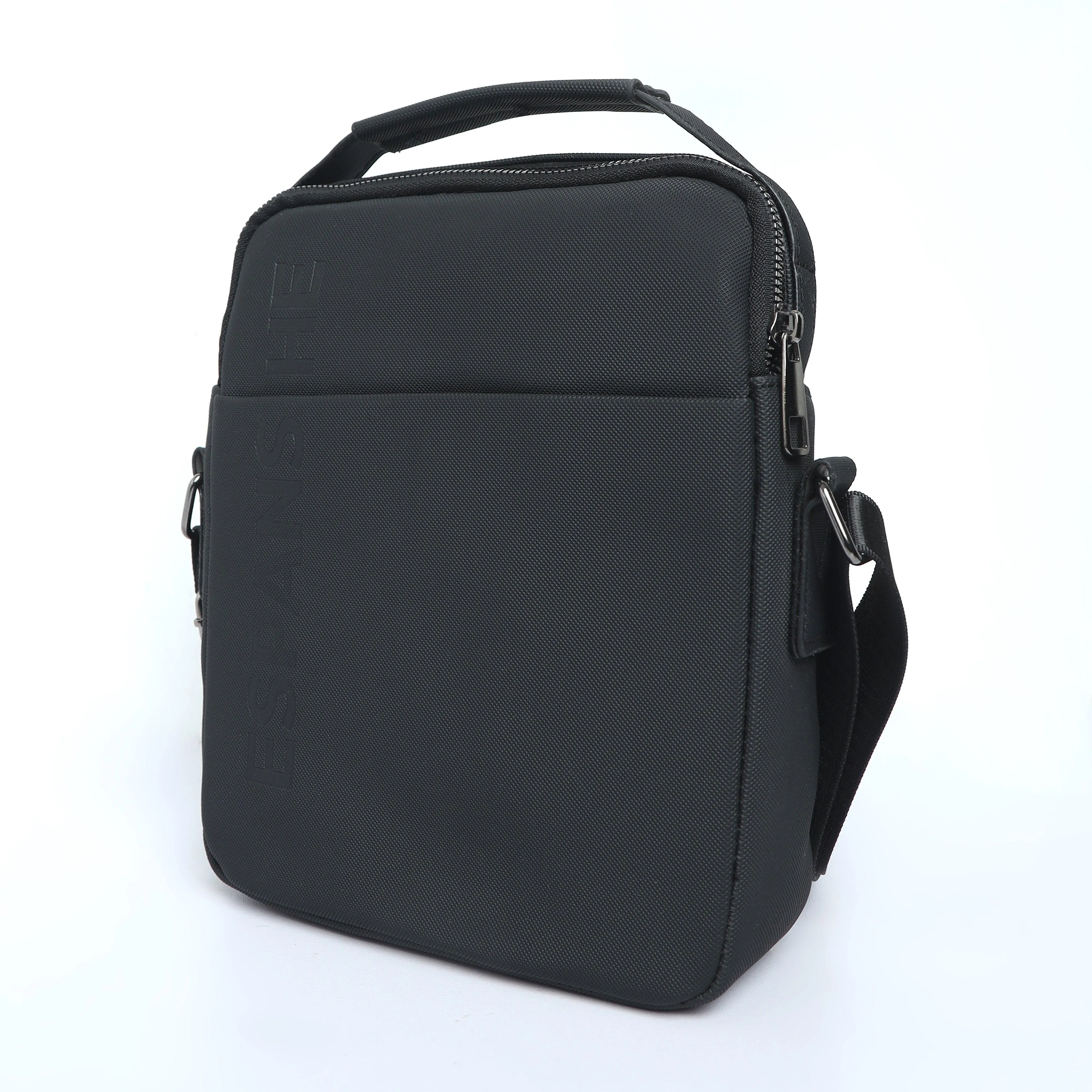 Cross Body Messenger Bag - Black