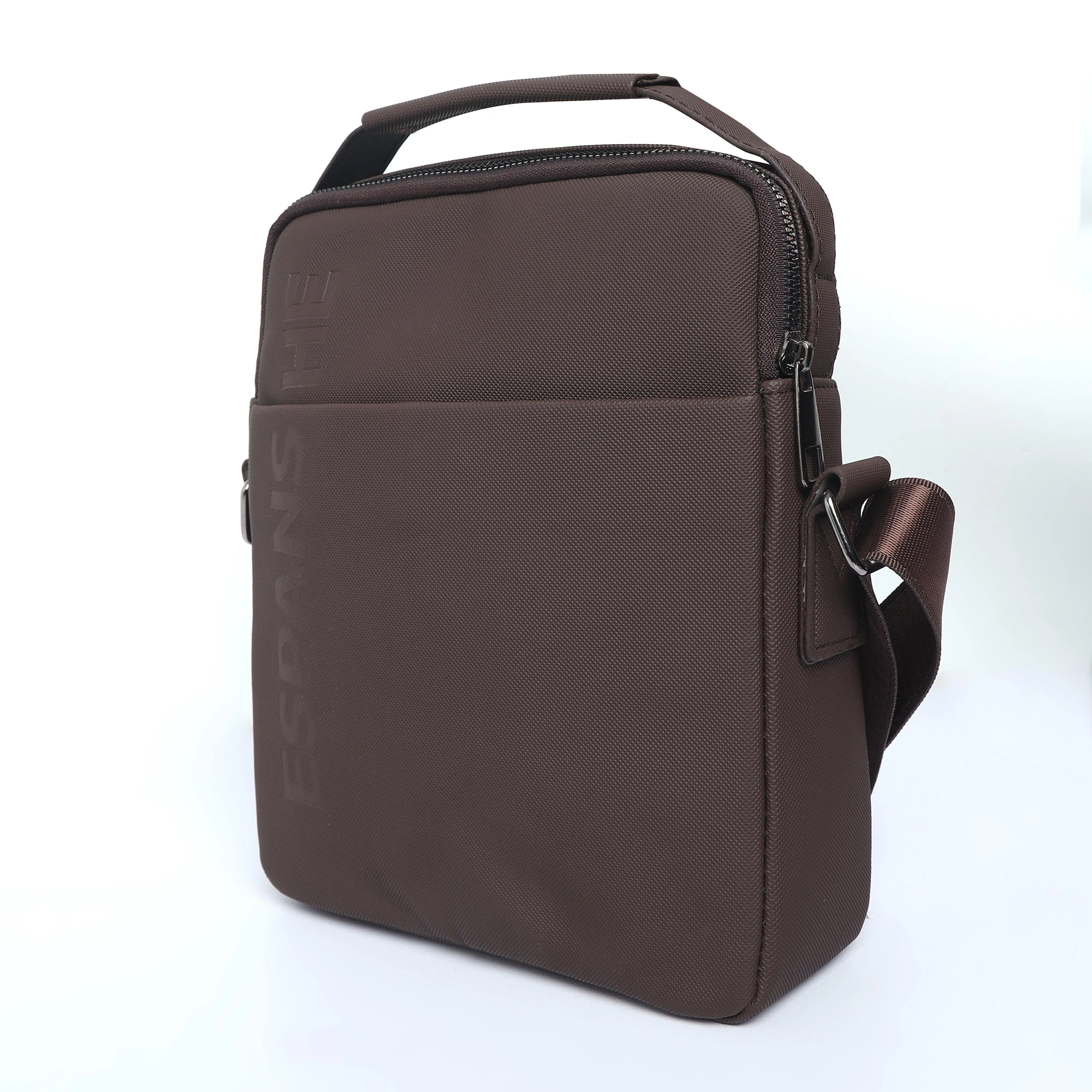 Cross Body Messenger Bag - Brown