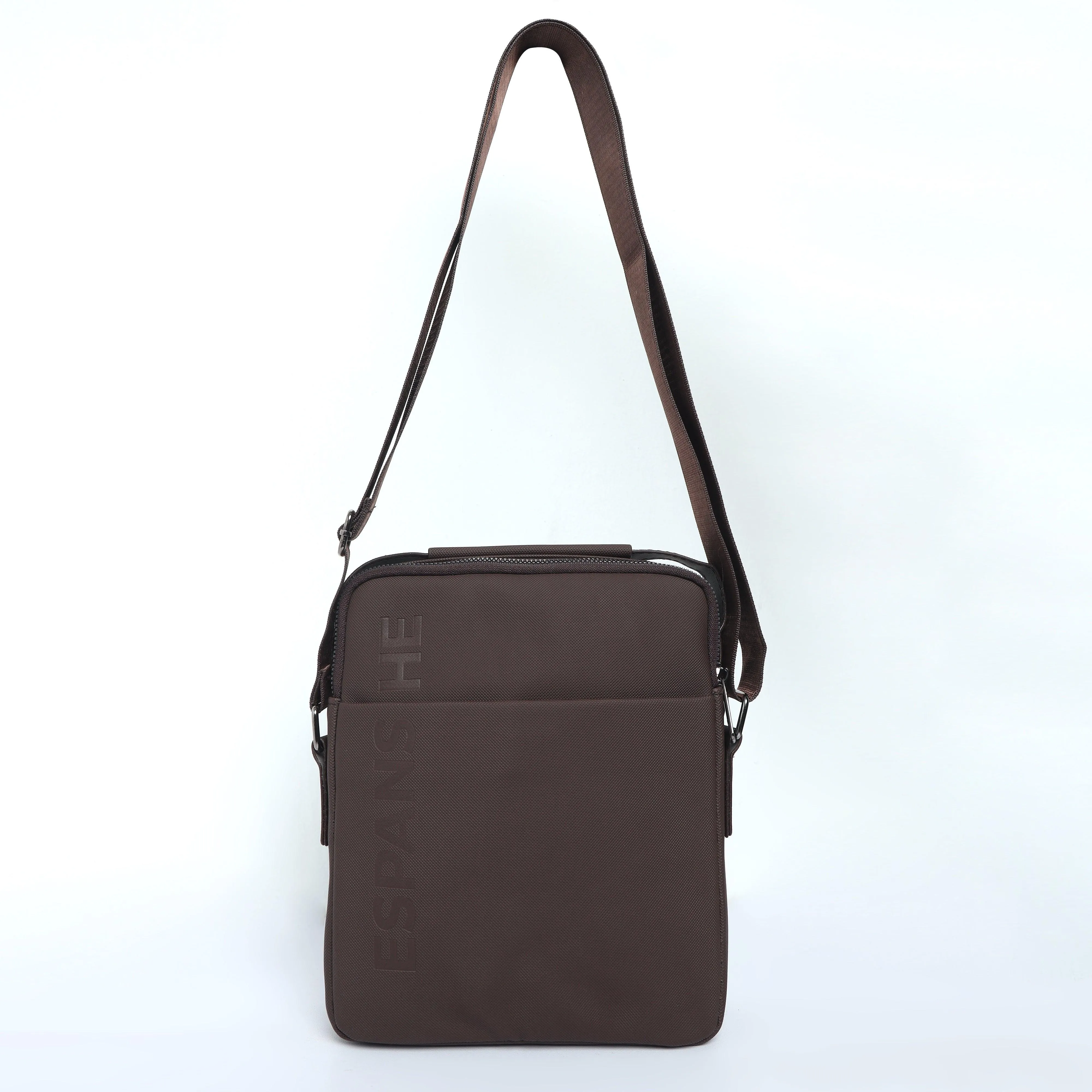Cross Body Messenger Bag - Brown