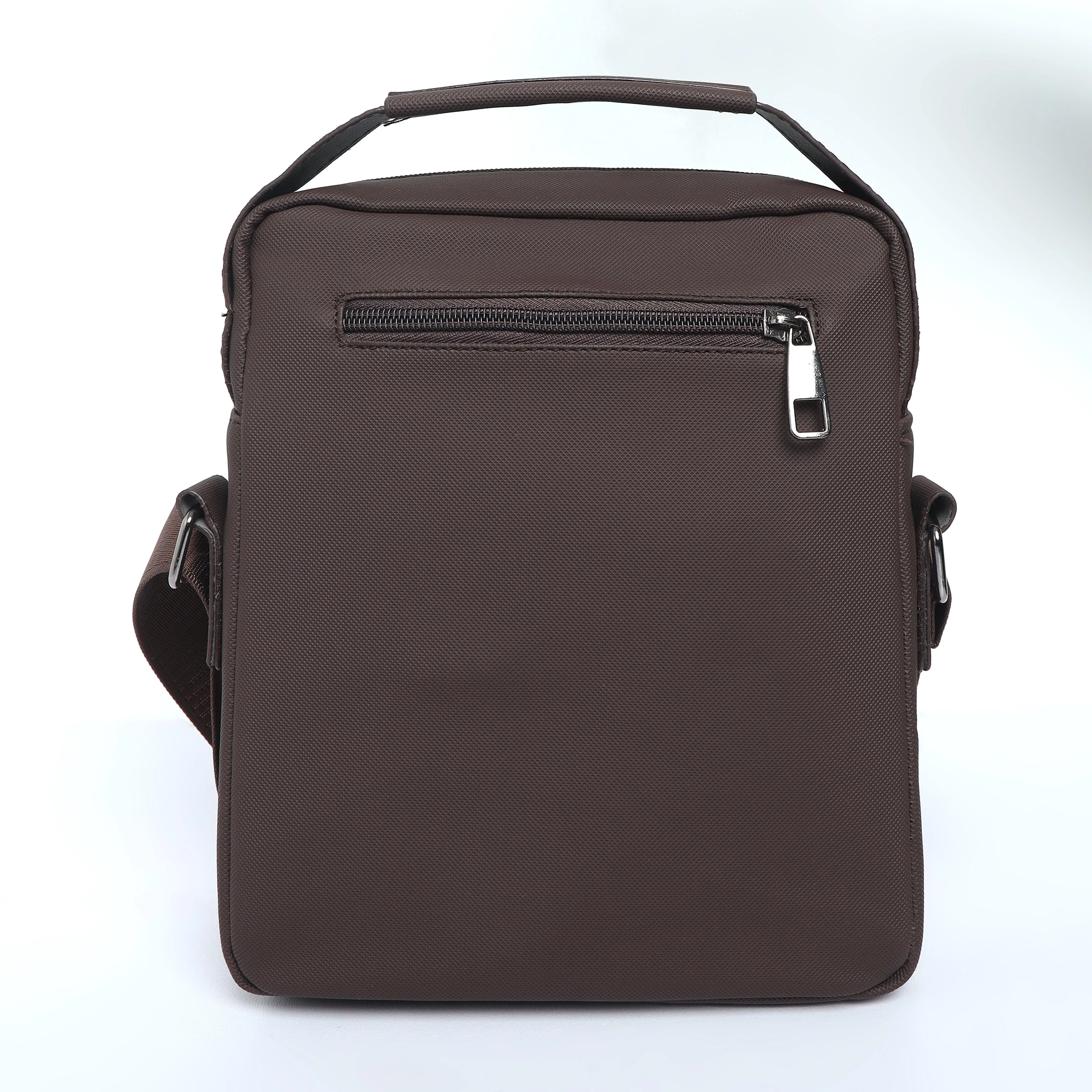 Cross Body Messenger Bag - Brown