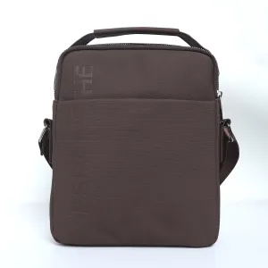 Cross Body Messenger Bag - Brown