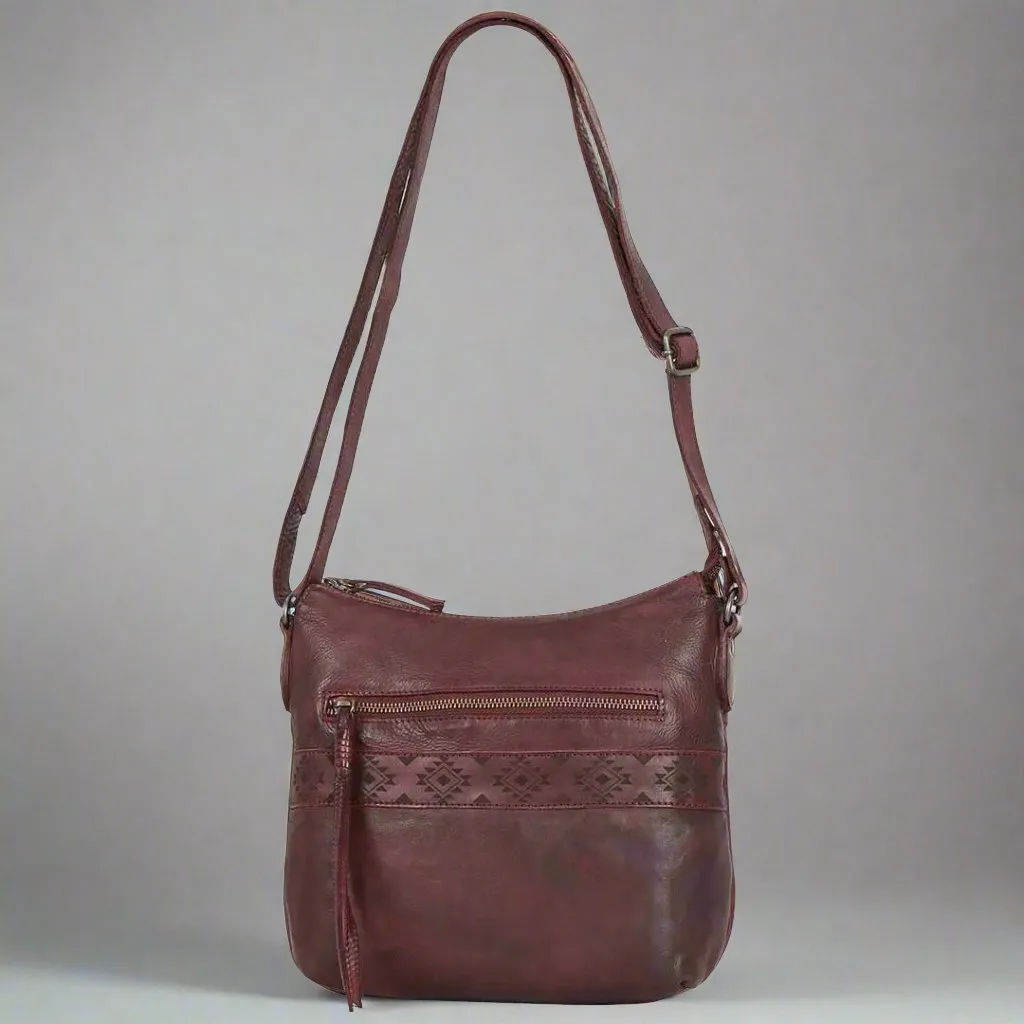 Crossbody Bag with Aztec Design