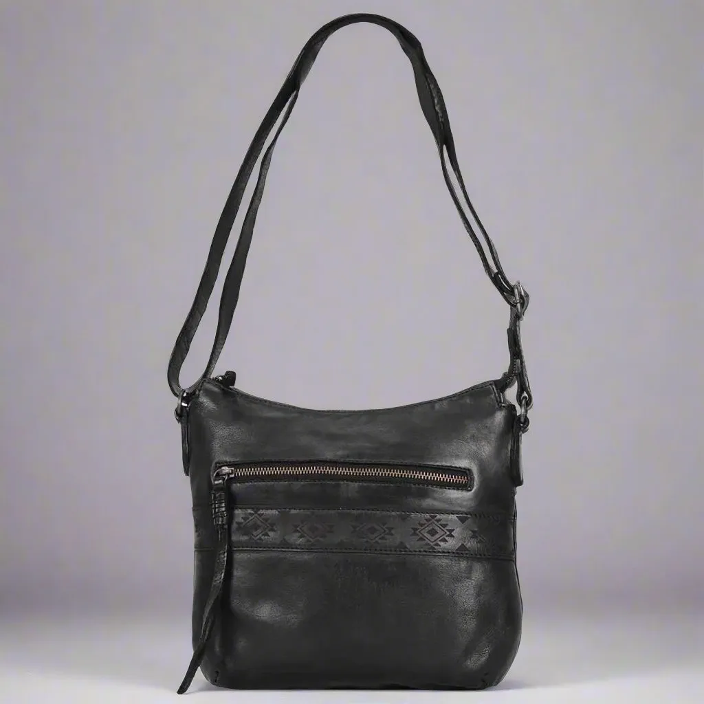 Crossbody Bag with Aztec Design